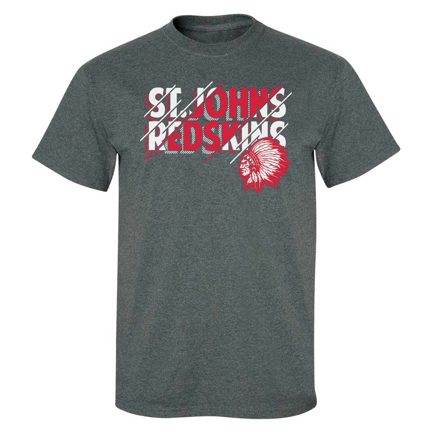 St. Johns Redskins Stripes - ADULT