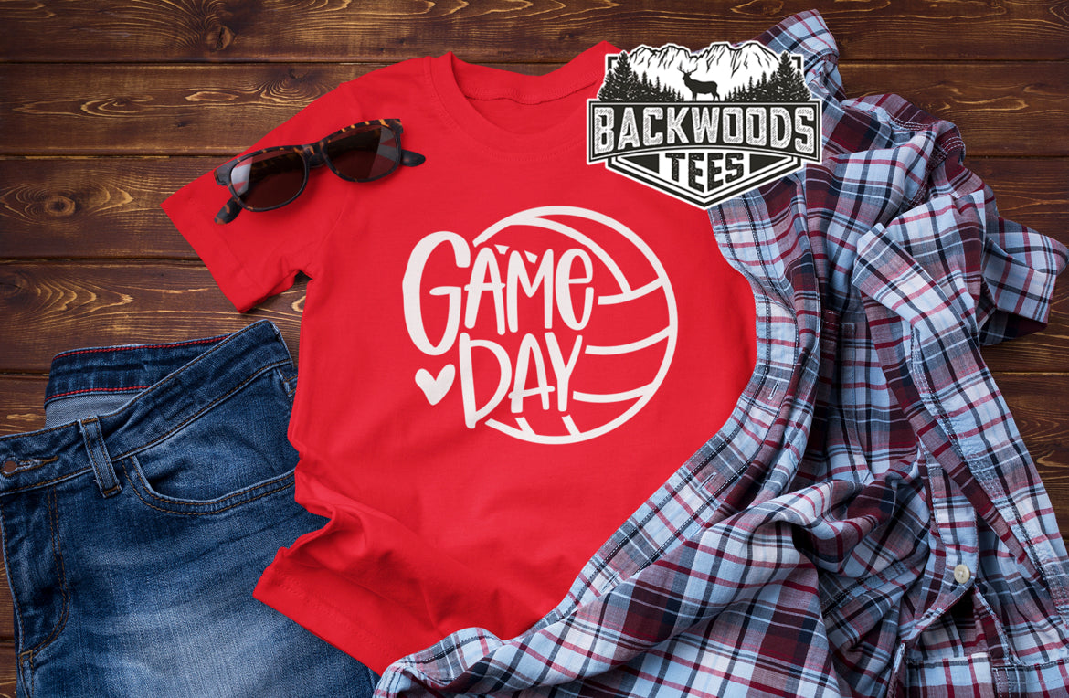 Game Day Volleyball Redskins-White – Backwoods Tees Boutique