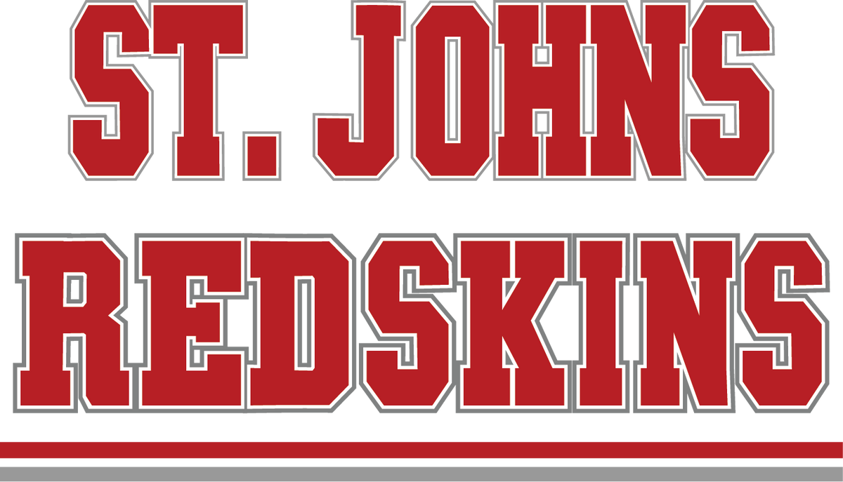 St. Johns Redskins Football 1/4 Zip Throwback