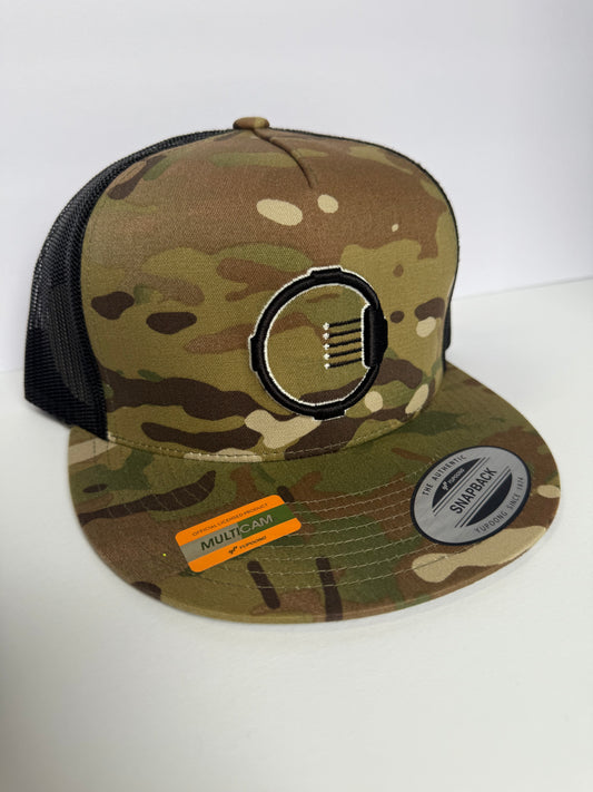 Archery Sight Hat 3D Flat Brim Trucker