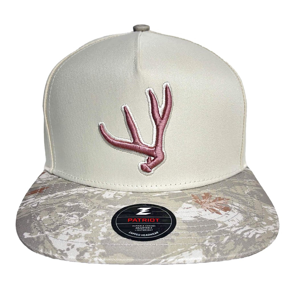 Mule Deer 3D Puff Archery Hunting Hat – Women's Two-Tone - Rose Gold