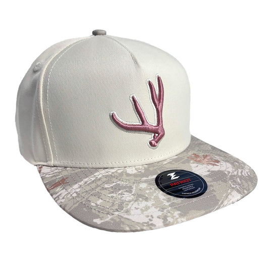 Mule Deer 3D Puff Archery Hunting Hat – Women's Two-Tone - Rose Gold