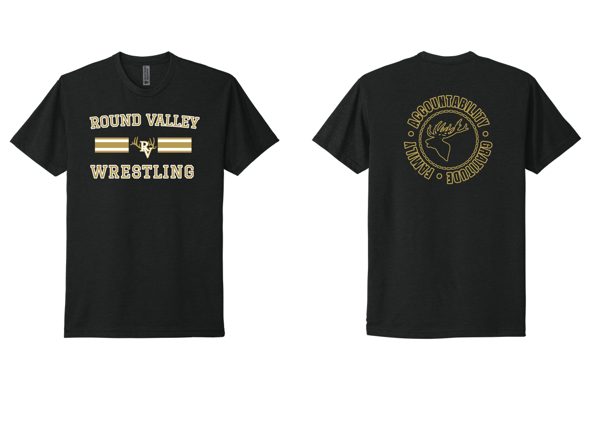 Round Valley Wrestling Retro Design