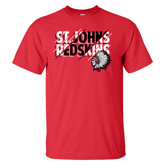 St. Johns Redskins Stripes - ADULT