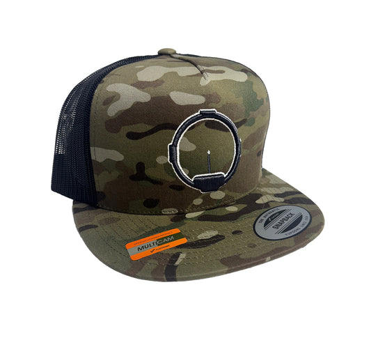 Single Pin Archery Sight Hat 3D Flat Brim Trucker